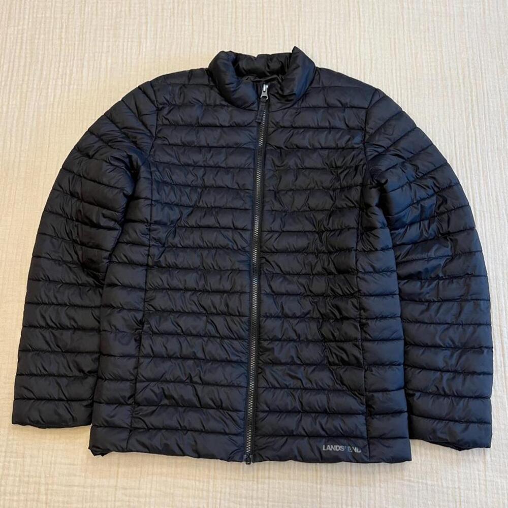 Lands' End kids ThermoPlume packable jacket